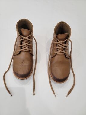 Adelisa & Co. Paseo Leather Tan Shoes with Lace-Up Comfort Size EU 34